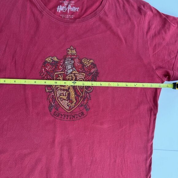 Harry Potter Gryffindor Hogwarts beaded T-Shirt Wizarding World Universal XL - Picture 7 of 10